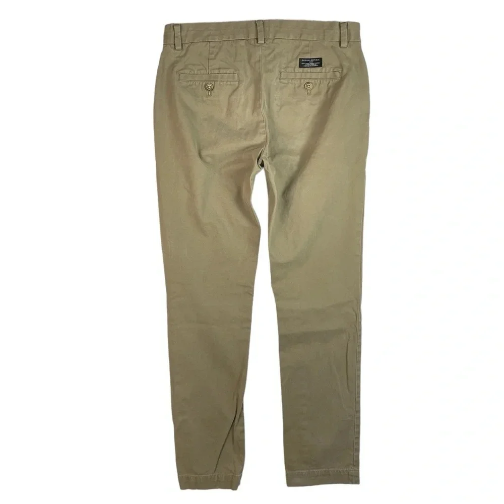 MJ134 Men’s Banana Republic SKINNY Fit FULTON Preppy Chino Pants 30x30